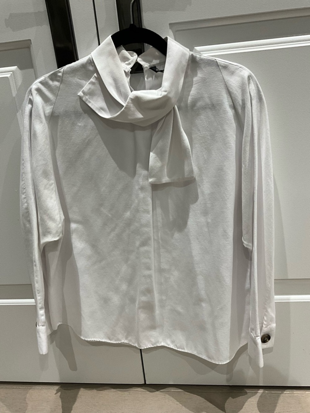 Zara White Top with Black Trim